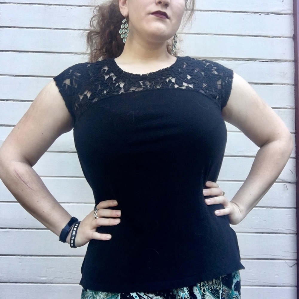 DKNY Jeans Lacy Top